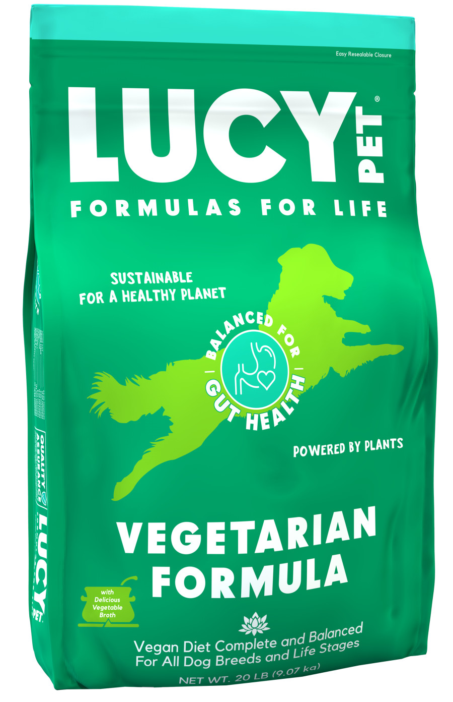 Lucy Pet Products Vegetarian Formula Dry Dog Food 1ea/20 lb